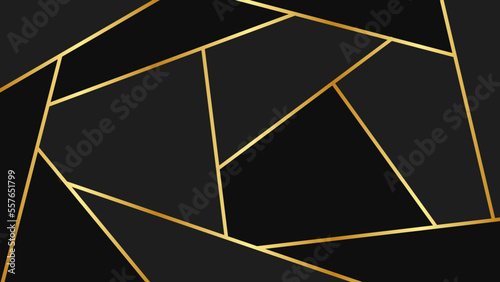 Mosaic Black Gold Background