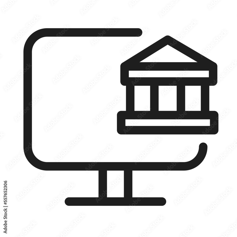 Computer bank Display icon Computer bank Display icon