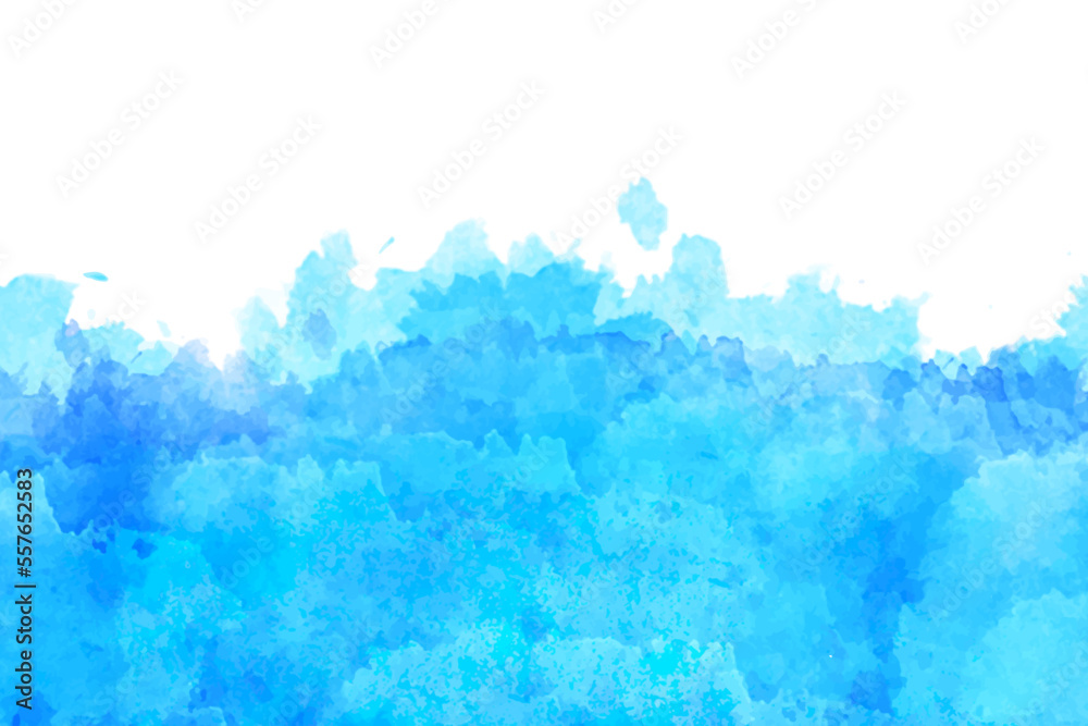 Fototapeta premium Abstract blue watercolor texture vector background