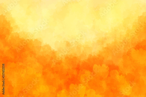 Abstract orange watercolor texture vector background