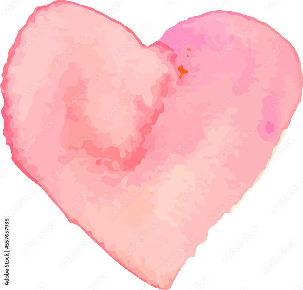 watercolor heart. Concept - love, relationship, art, painting, colourful 