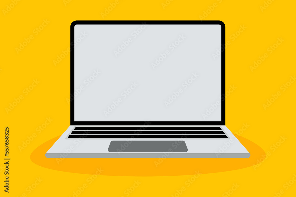 Illustration of a laptop vector design Illustration of a laptop vector design