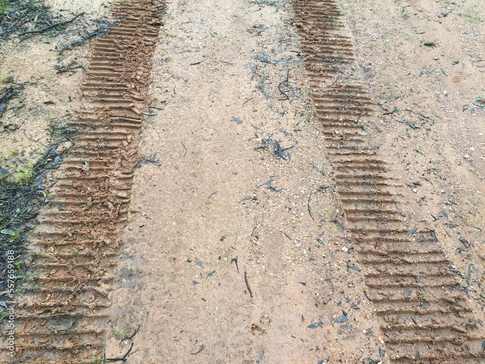 tread tracks of a continuous wheel excavator digging vehicle tread tracks of a continuous wheel excavator digging vehicle