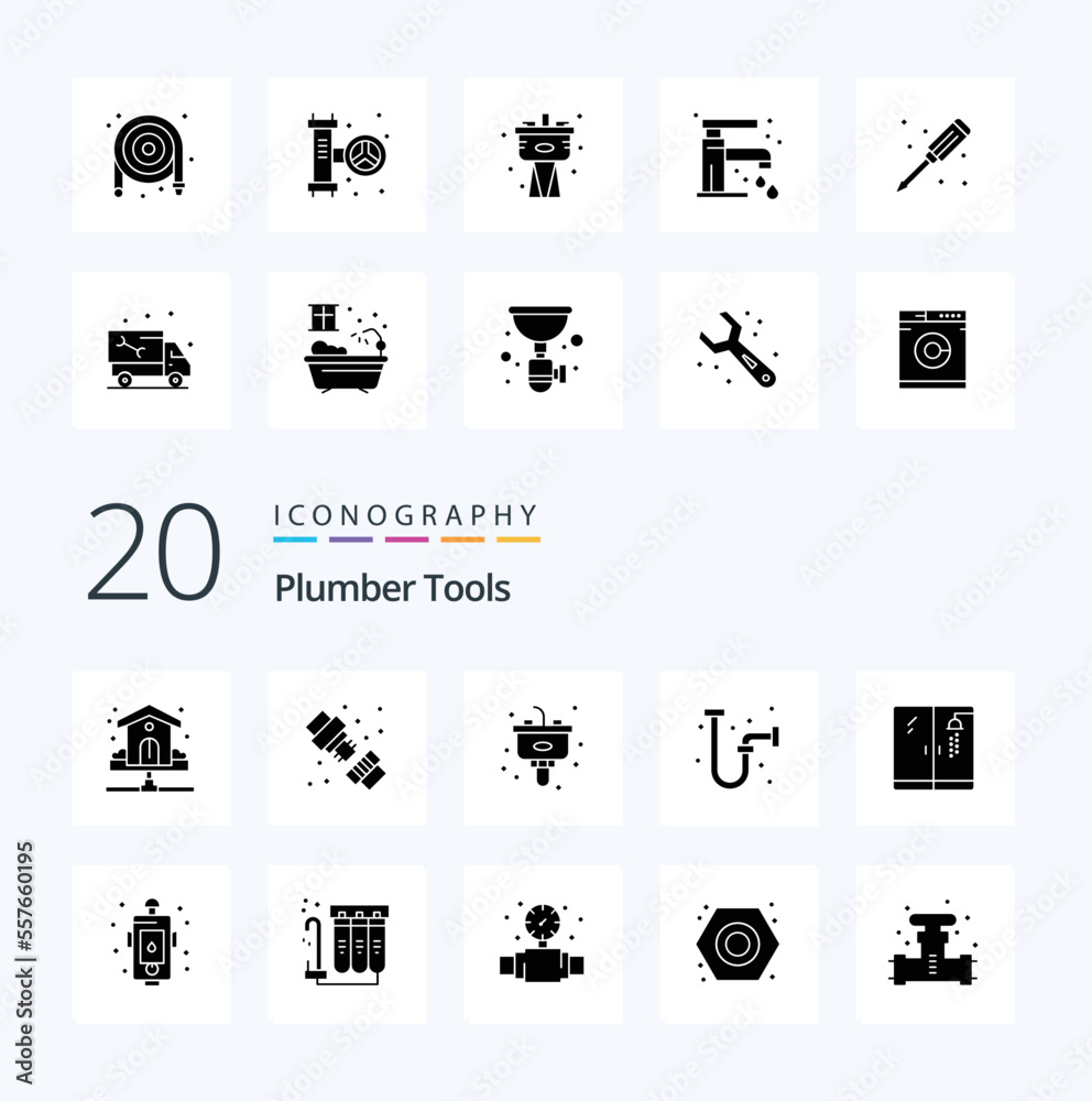 20 Plumber Solid Glyph icon Pack. like plumber. industrial. plumbing. drain. sink 20 Plumber Solid Glyph icon Pack. like plumber. industrial. plumbing. drain. sink