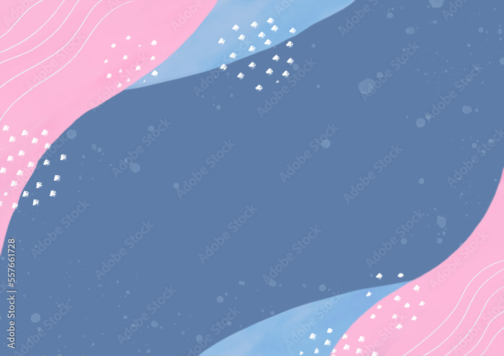 Fototapeta premium 手描きの流体シェイプの背景素材