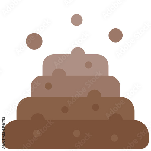 dirt flat icon