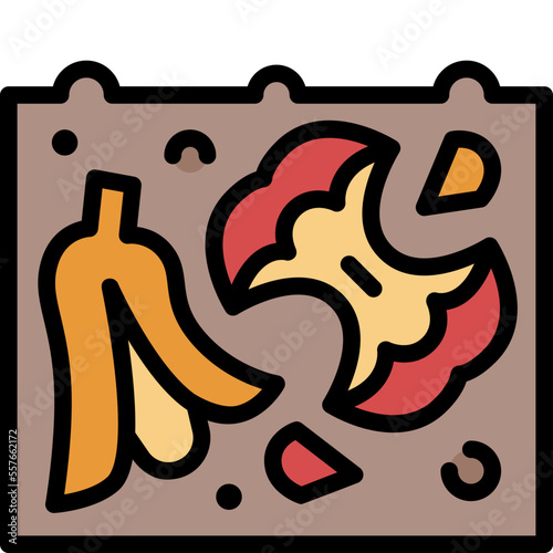 decomposition filled outline icon