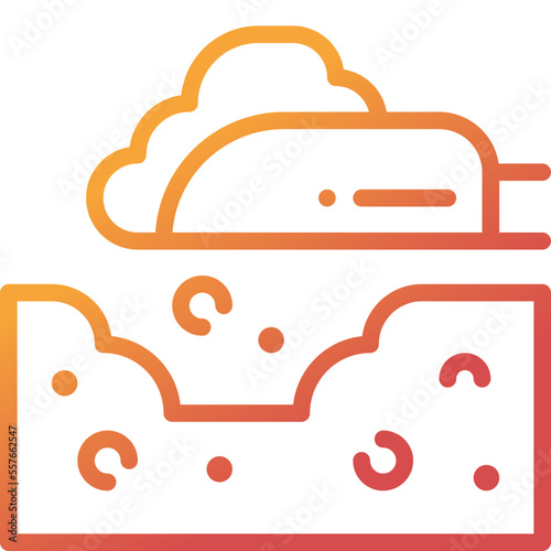 dig gradient line icon