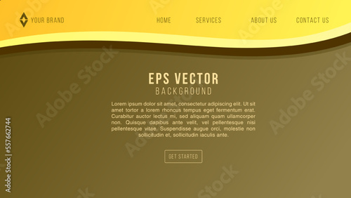 Autumn brown and yellow leaves, web template transparent background - Vector illustration