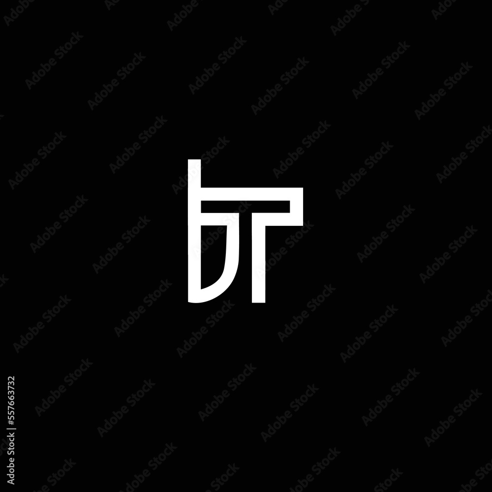 BT BT Logo Design, Creative Minimal Letter BT BT Monogram Stock Vector ...