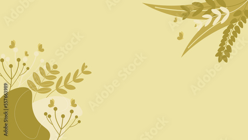 abstract background with flower and butterfly