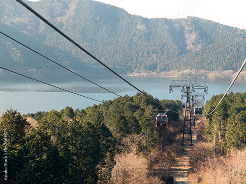 Hakone Ropeway scenery in Japan