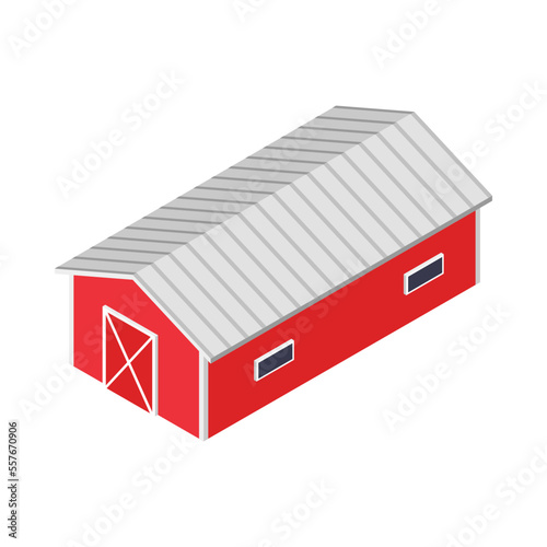 Barn Isometric Icon
