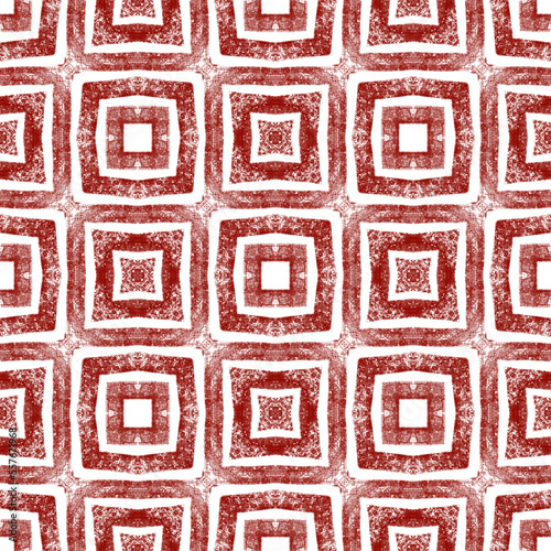 Geometric seamless pattern. Wine red symmetrical