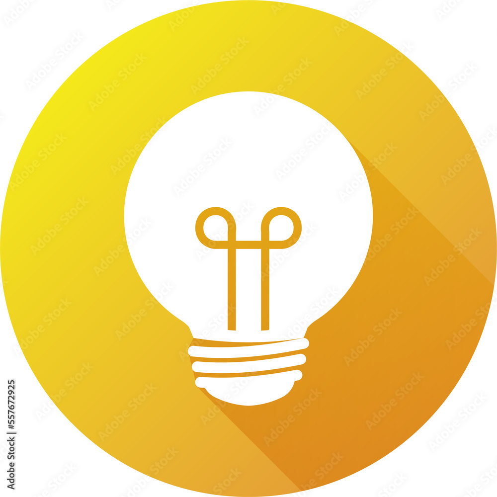 Idea lamp icon in flat designs tyle. Solid style bulb icon symbol. Idea lamp icon in flat designs tyle. Solid style bulb icon symbol.