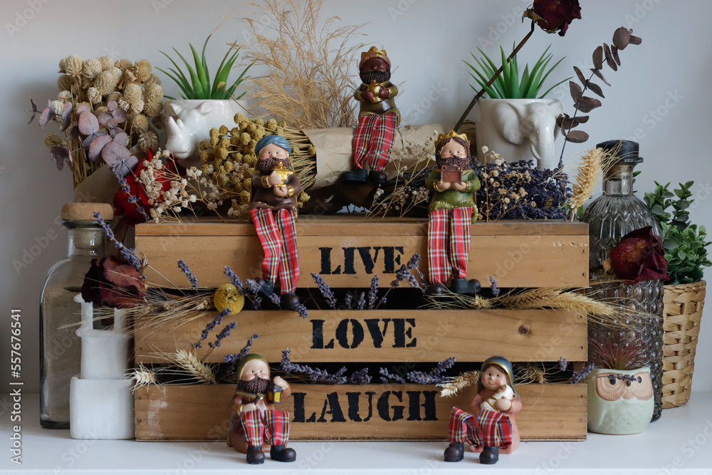 Los tres reyes magos, Melchor, Gaspar y Baltasar // The three wise men ...