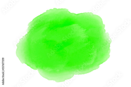 Transparent green spot watercolor on paper. png © Nanotrillion