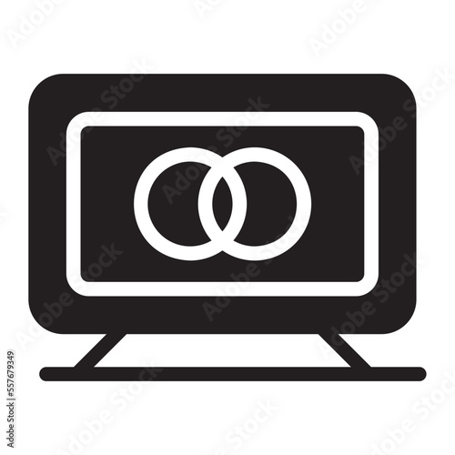 imac computer glyph icon