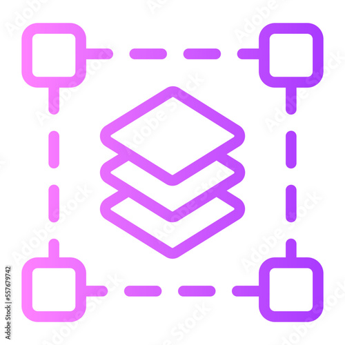 layer gradient icon