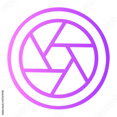 shutter gradient icon