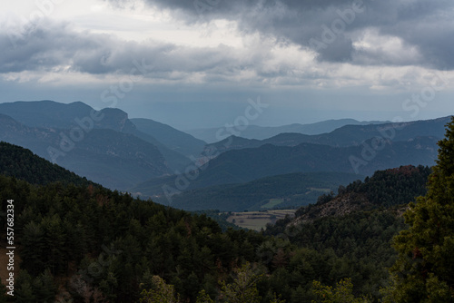 mountains and clouds