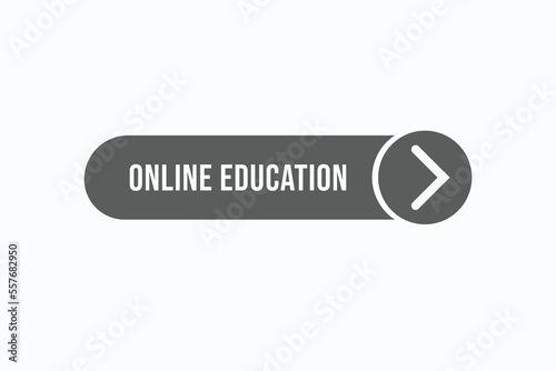 online education button vectors.sign label speech bubble online education 