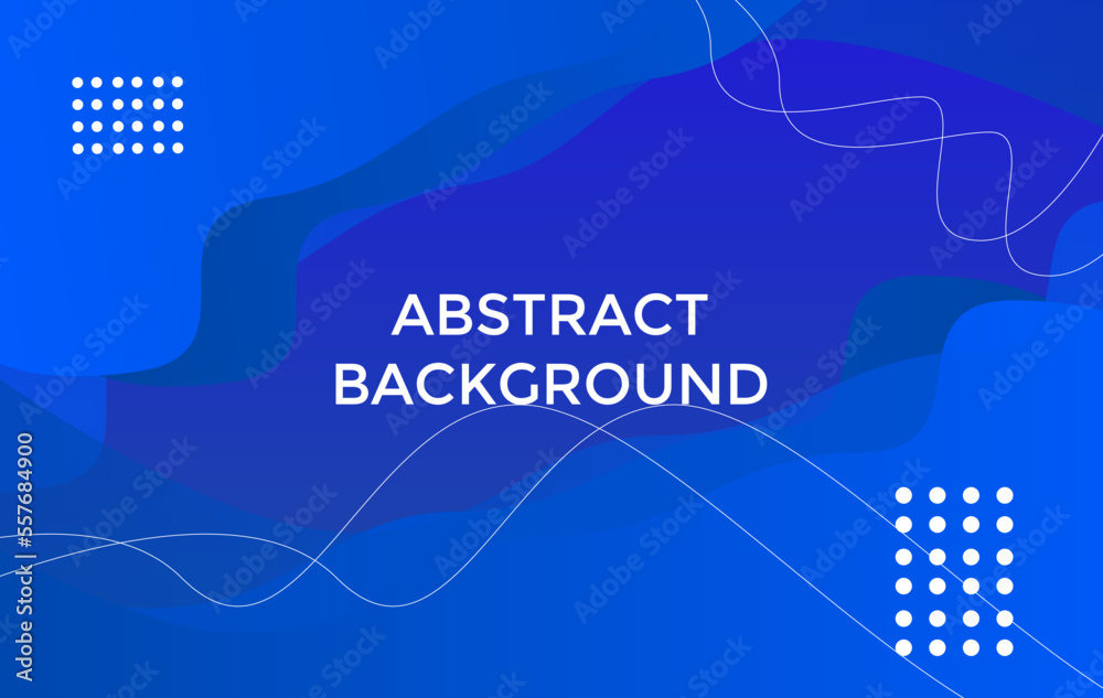 Abstract blue color background. Dynamic shapes composition