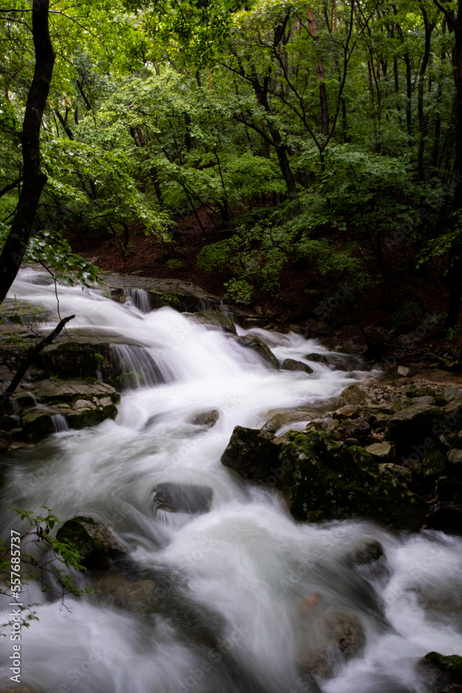 waterfall in mountains nature waterfall in mountains nature