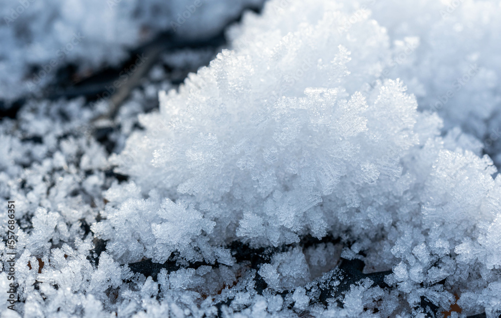 ice on the ground with icecrystals after freeze ice on the ground with icecrystals after freeze