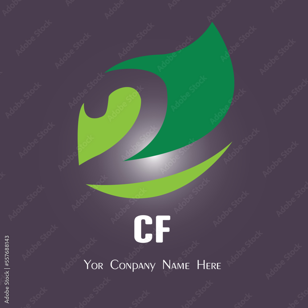 Fototapeta premium CF Company Logo for Business Use