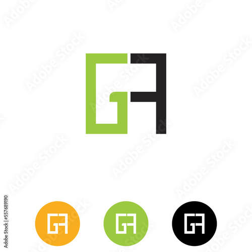 letter GF minimal logo design with vector files EPS, and AI , gf joint logo, gf font logo
