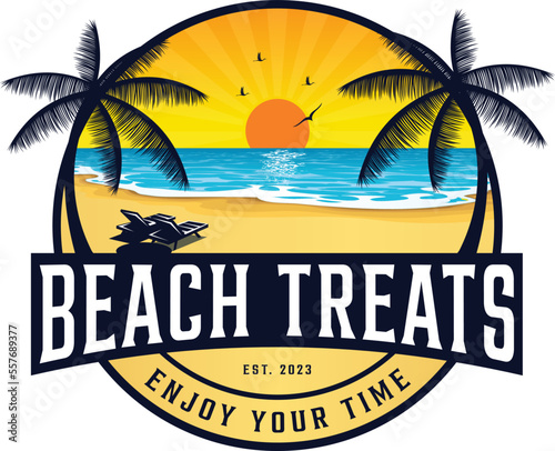 Beach Treats Vector Template