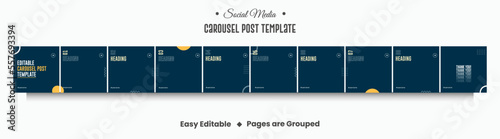 Instagram carousel post template