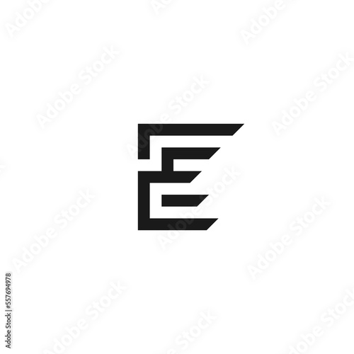 EE initial monogram vector icon illustration  © Bekode