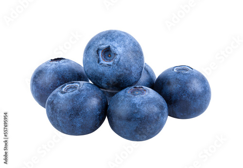 Fresh blueberry isolated on transparent png