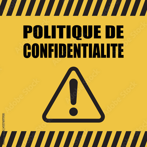 Logo politique de confidentialité.