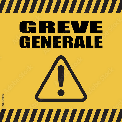 Logo grève générale.