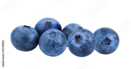 Fresh blueberry isolated on transparent png