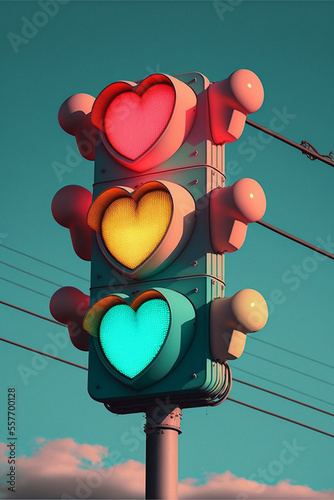 Love traffic light, Generative Ai