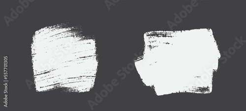 Set of chalk strokes