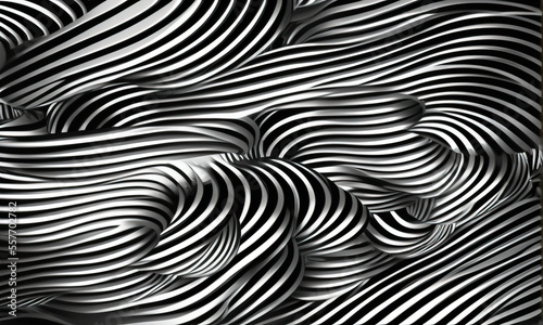 abstract black and white wavy background