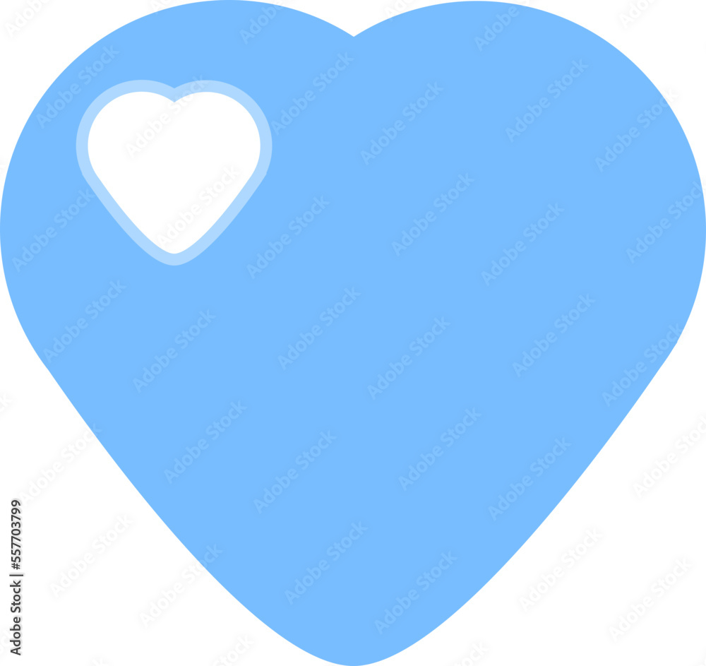 cute blue heart shape decoration