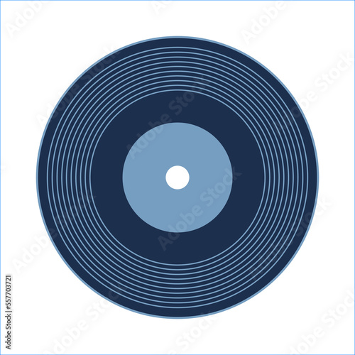Vinyl records set. Black, gold, silver, bronze record for award or certification. Collection of retro music players and cassette recorder. Isolated flat illustration vector on white background