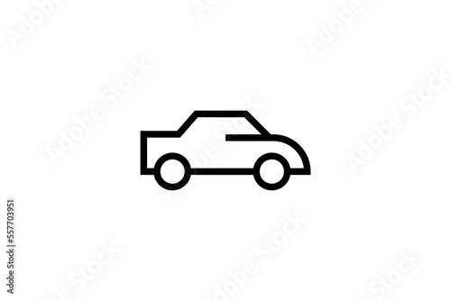 Minimal Awesome Creative Trendy Professional Car Icon Logo Design Template On White Background