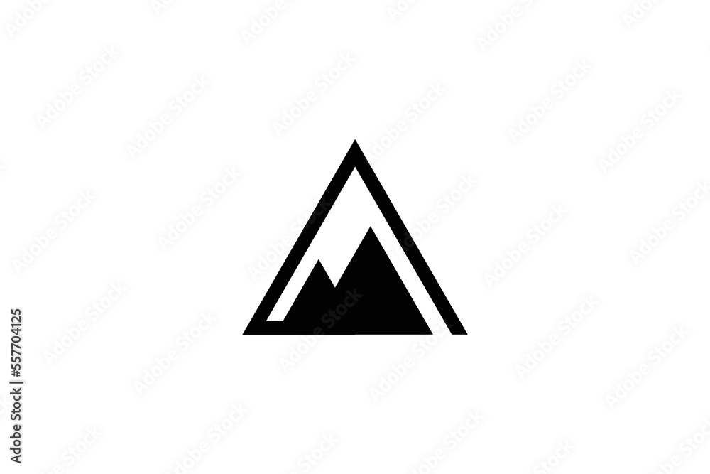 Minimal Awesome Creative Trendy Professional Peak Icon Logo Design Template On White Background Minimal Awesome Creative Trendy Professional Peak Icon Logo Design Template On White Background