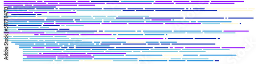 Code on screen vector illustration, flat cartoon coding lines simulation