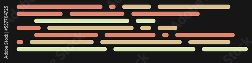 Code on screen vector illustration, flat cartoon coding lines simulation