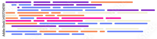 Code on screen vector illustration, flat cartoon coding lines simulation