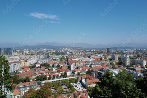 panorama of city european