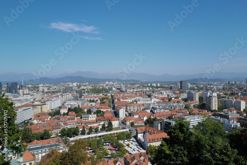 panorama view of European City